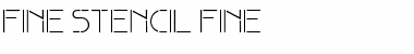 Download Fine stencil fine Font