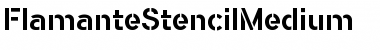 Download Flamante Stencil Font