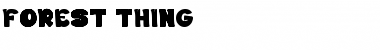 Download FOREST THING Regular Font