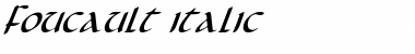 Download Foucault Italic Italic Font