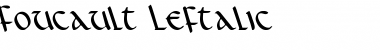 Download Foucault Leftalic Italic Font