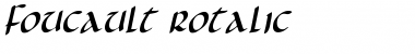 Download Foucault Rotalic Italic Font