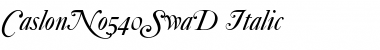 Download CaslonNo540SwaD Italic Font
