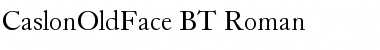 Download CaslonOldFace BT Roman Font