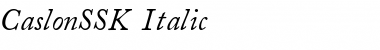 Download CaslonSSK Italic Font