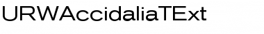 Download URWAccidaliaTExt Regular Font
