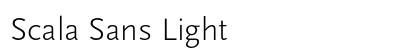 Scala Sans Light Font Scala Sans Light Font Preview