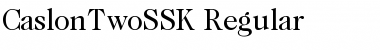 Download CaslonTwoSSK Regular Font