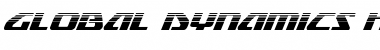 Download Global Dynamics Halftone Italic Font