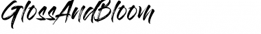Download Gloss And Bloom Regular Font