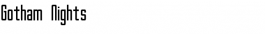 Download Gotham Nights Font