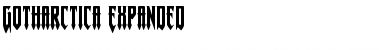 Download Gotharctica Expanded Font