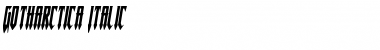 Download Gotharctica Italic Font