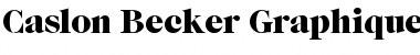 Download Caslon Becker Graphique Regular Font
