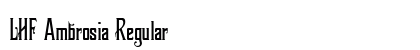 LHF Ambrosia Regular Font LHF Ambrosia Regular Font Preview