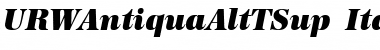 Download URWAntiquaAltTSup Italic Font