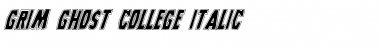 Download Grim Ghost College Italic Font