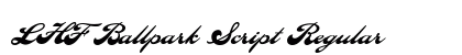 LHF Ballpark Script Regular Font LHF Ballpark Script Regular Font Preview
