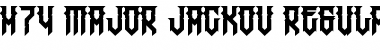 Download H74 Major Jackov Font