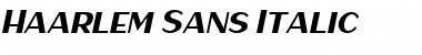Download Haarlem Sans Italic Font