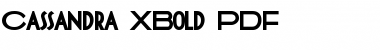 Download Cassandra XBold Regular Font