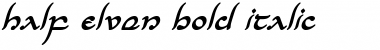 Download Half-Elven Bold Italic Font
