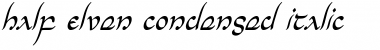 Download Half-Elven Condensed Italic Font