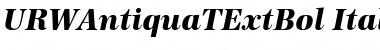 Download URWAntiquaTExtBol Italic Font