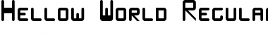 Download Hellow World Regular Font