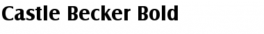 Download Castle Becker Bold Font