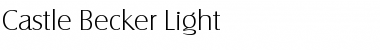 Download Castle Becker Light Regular Font