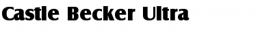 Download Castle Becker Ultra Regular Font