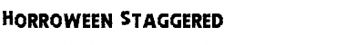 Download Horroween Staggered Regular Font