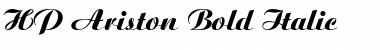 Download HP-Ariston Bold Italic Font
