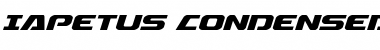 Download Iapetus Condensed Italic Condensed Italic Font