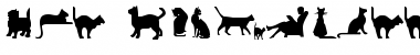 Download Cat Silhouettes Regular Font