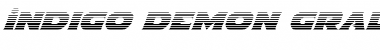 Download Indigo Demon Gradient Italic Font Download Indigo Demon Gradient Italic Font
