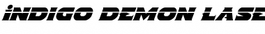 Download Indigo Demon Laser Italic Font Download Indigo Demon Laser Italic Font