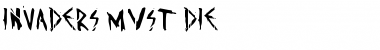 Download Invaders must die Font Download Invaders must die Font
