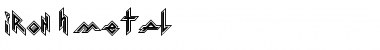 Download Iron H Metal Font Download Iron H Metal Font