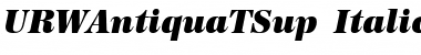 Download URWAntiquaTSup Italic Font