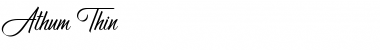 Download Athum Thin Font