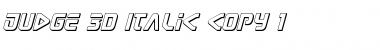 Download Judge 3D Italic Italic Font