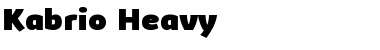 Download Kabrio Heavy Font