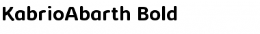 Download Kabrio Abarth Bold Font