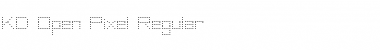 Download KD Open Pixel Regular Font