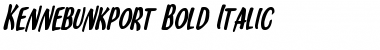 Download Kennebunkport Bold Italic Bold Italic Font