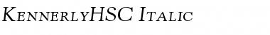 Download KennerlyHSC-Italic Italic Font