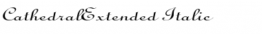 Download CathedralExtended Italic Font