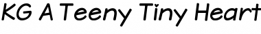 Download KG A Teeny Tiny Heart Regular Font